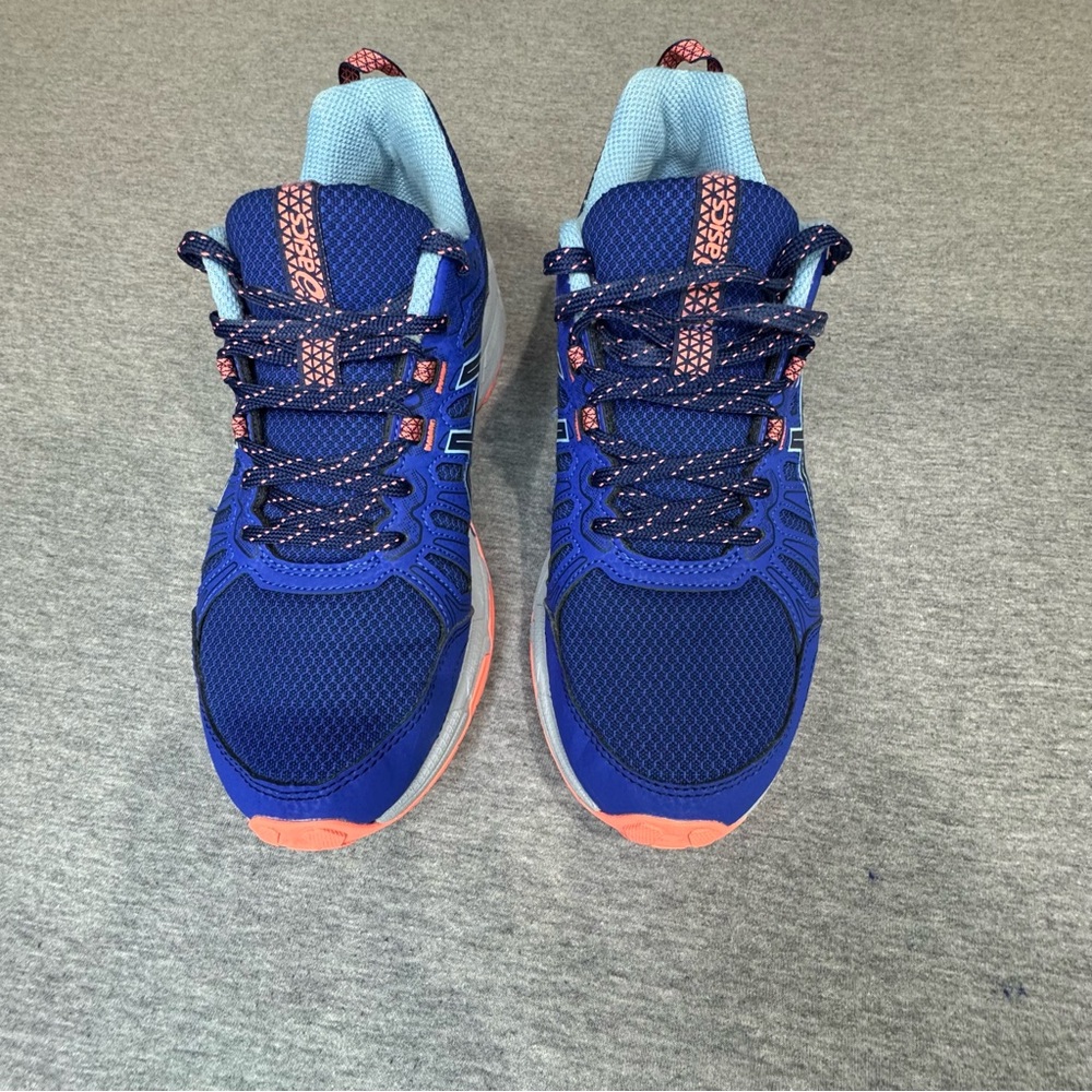 ASICS Gel-Venture Running Shoes Blue Pink Trail Sneakers Size 7.5
